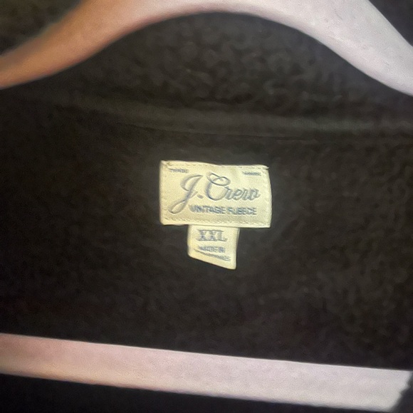 J. Crew Black Women's fleece pullover . Size XXL. - Picture 3 of 6